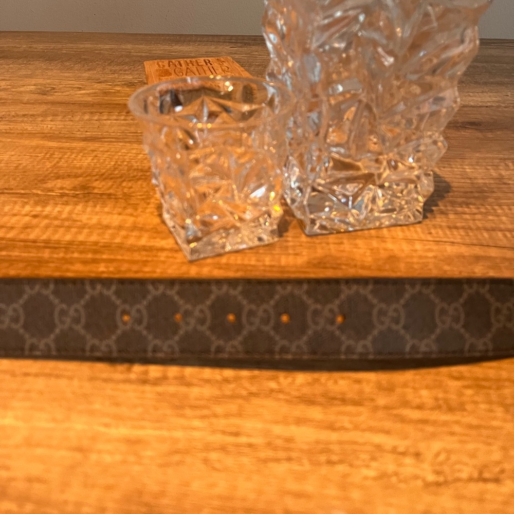🔥Gucci Supreme Black Belt with Gold Interlocking GG Buckle. Size M-36🔥 - Picture 6 of 9